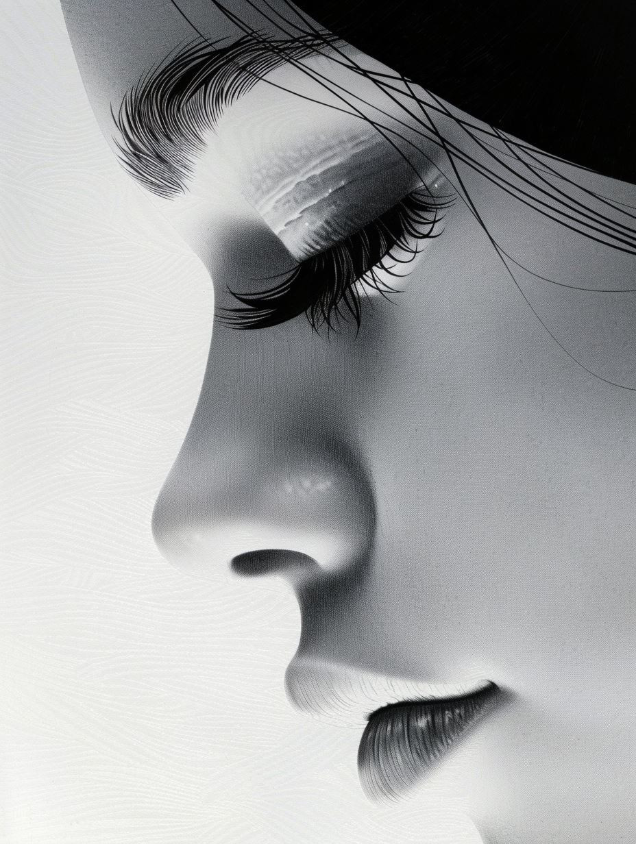 Ethereal Monochrome Portrait Study