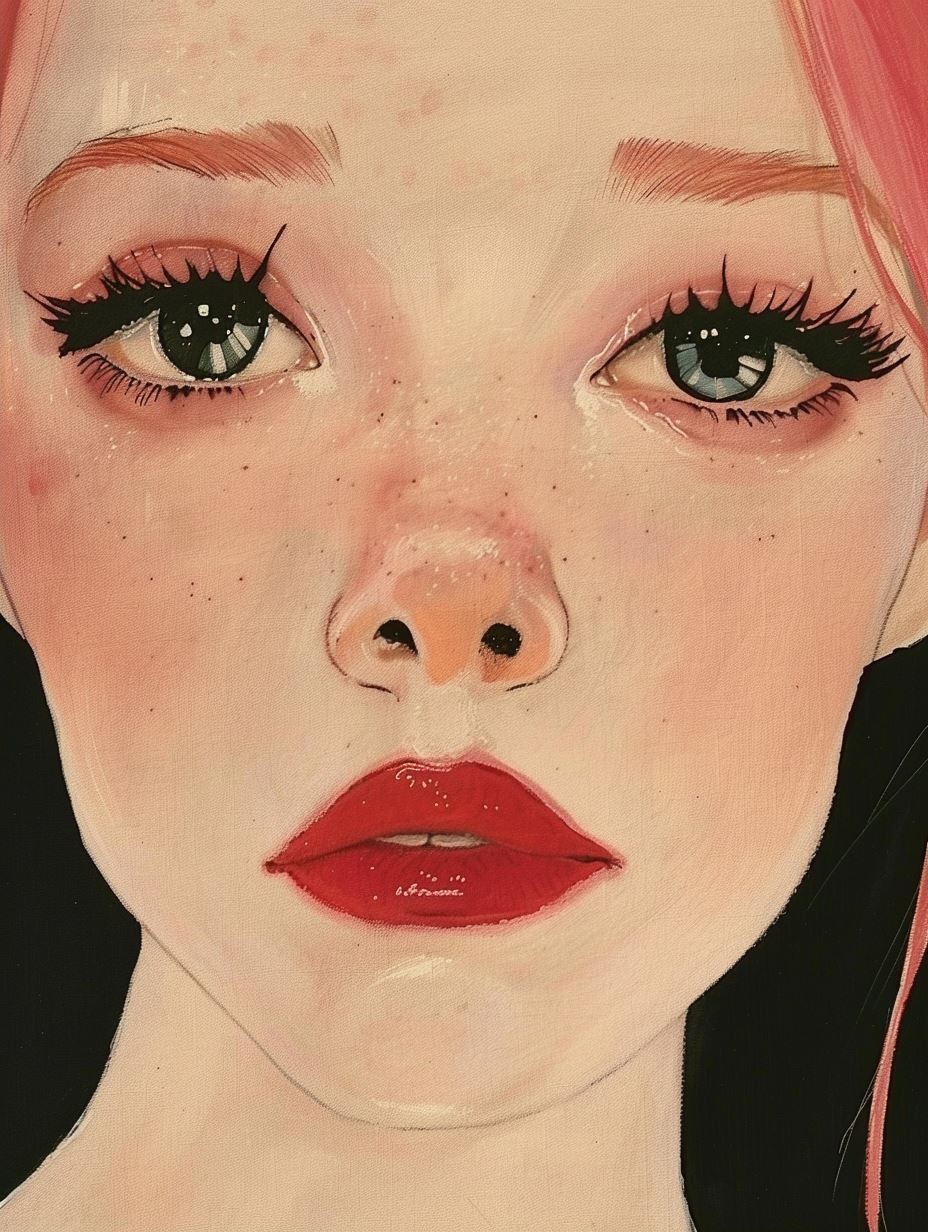 Velvet Blush Portrait - Image 2