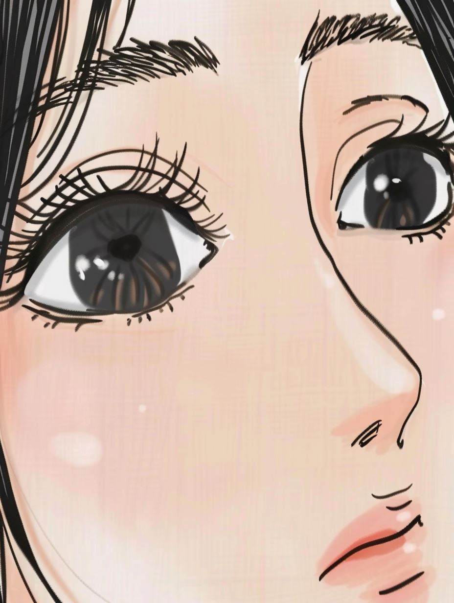 Soft Pastel Manga Portrait - Image 1