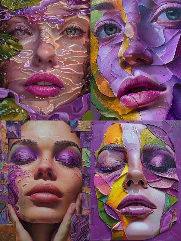 Liquid Prism Ethereal Portrait
