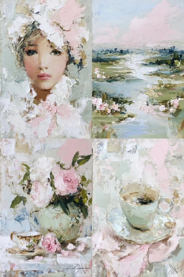 Impressionist Pastel Muse