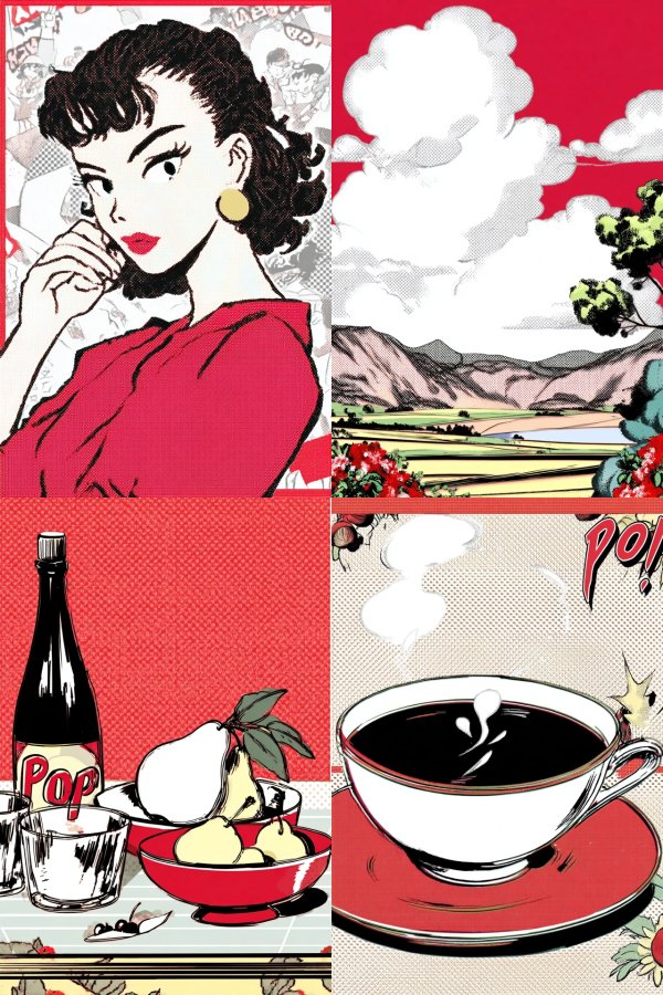 Retro Manga Elegance