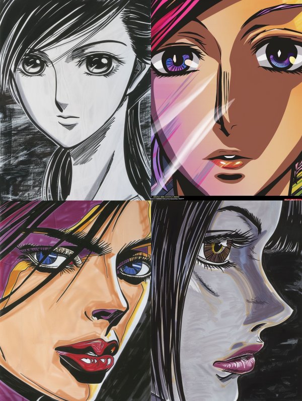 Classic Monochrome Manga Portrait