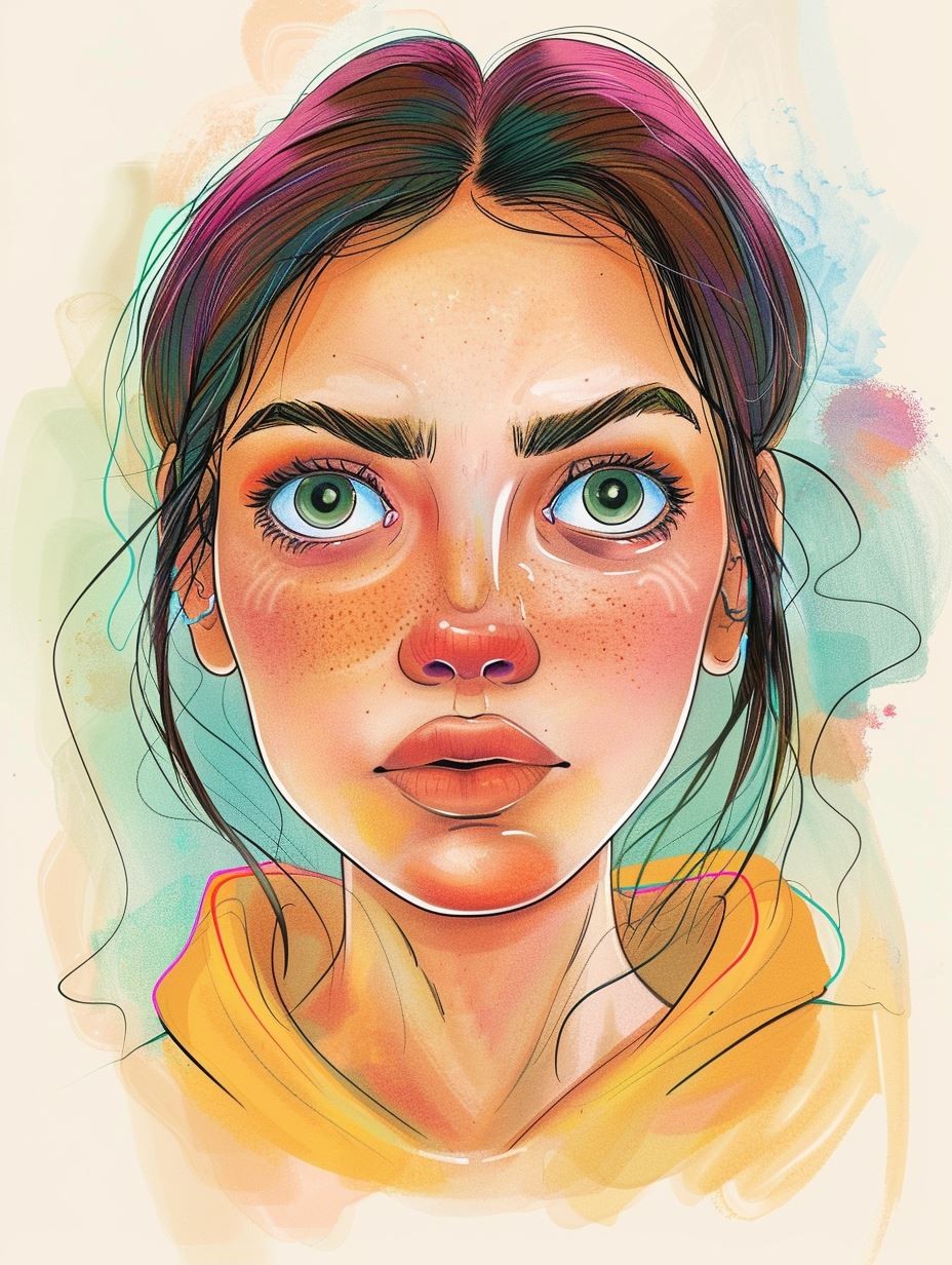 Vibrant Ethereal Gaze
