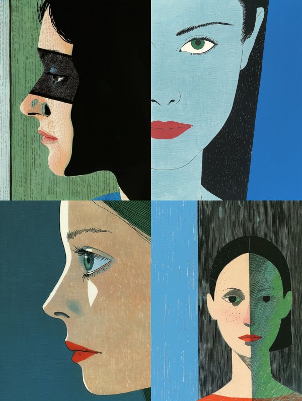 Noir Fragment Portrait