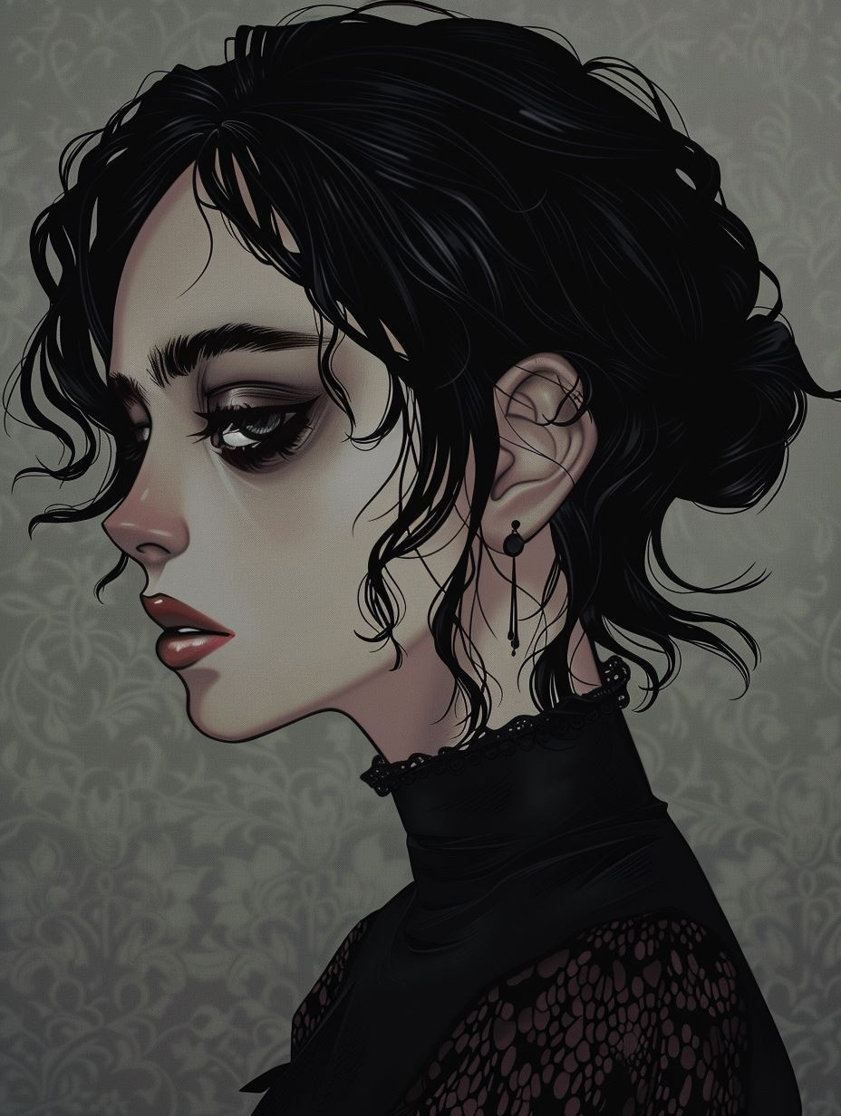 Melancholy Gothic Portrait Study