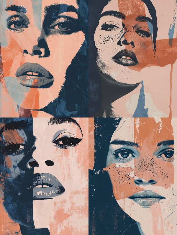 Modern Pop Art Portrait Study