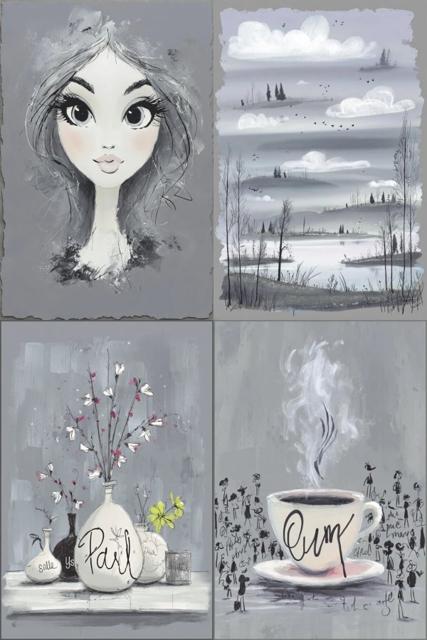 Ethereal Charcoal Muse