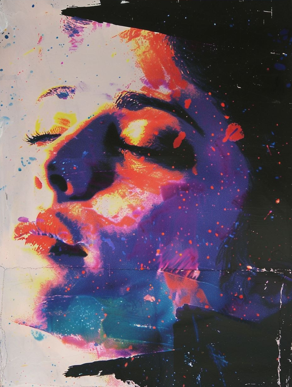 Abstract Neon Portrait Distortion - Image 4