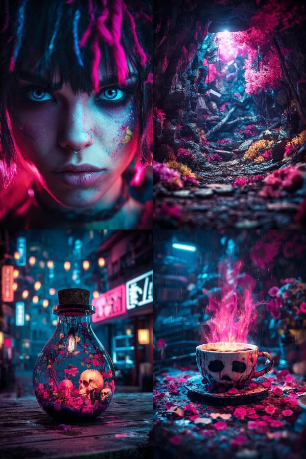 Neon Cyberpunk Gaze