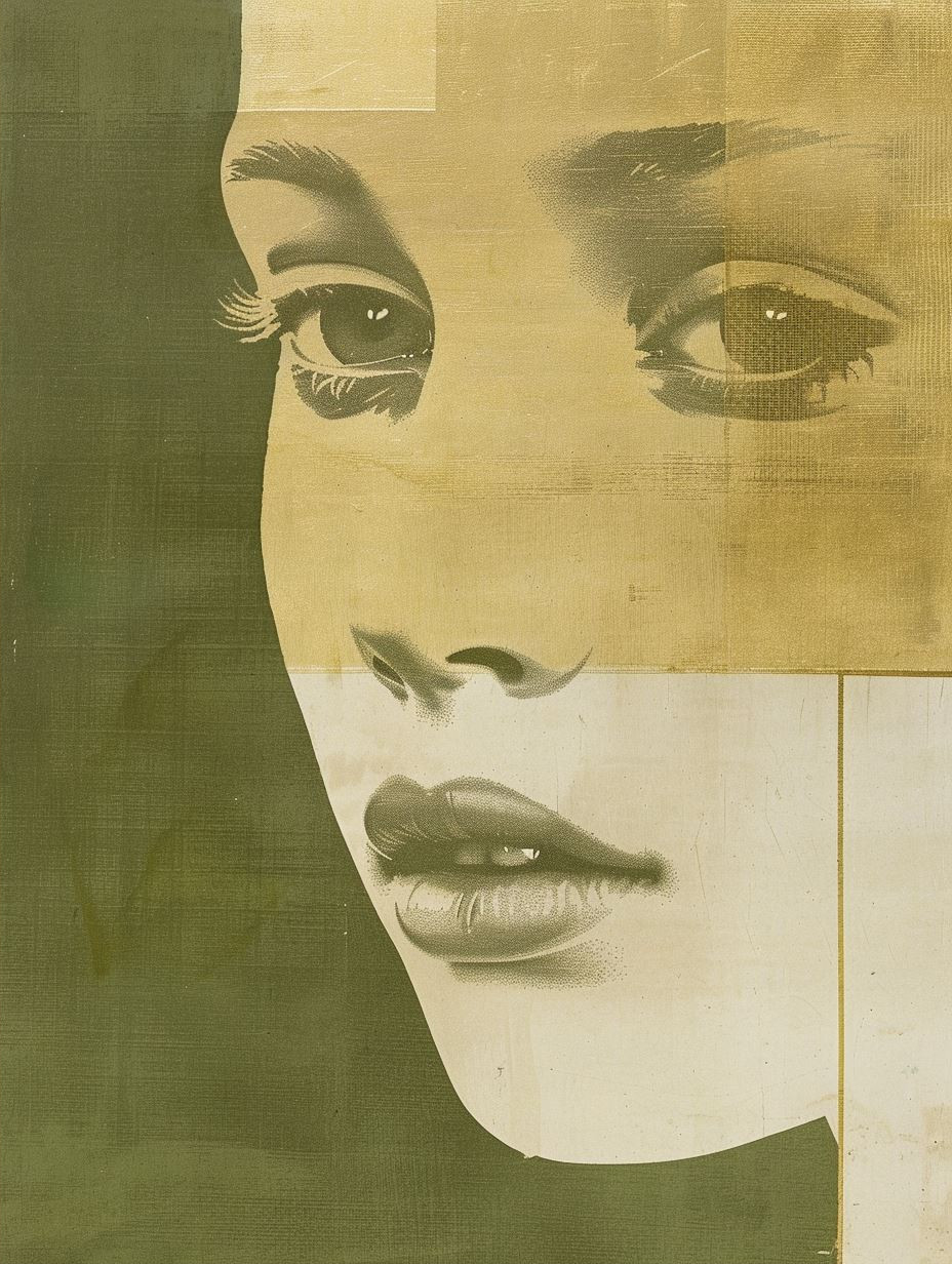 Vintage Gilded Portrait Study