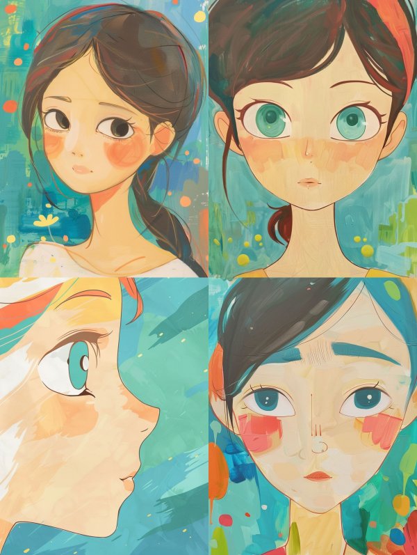 Ethereal Pastel Anime Portrait