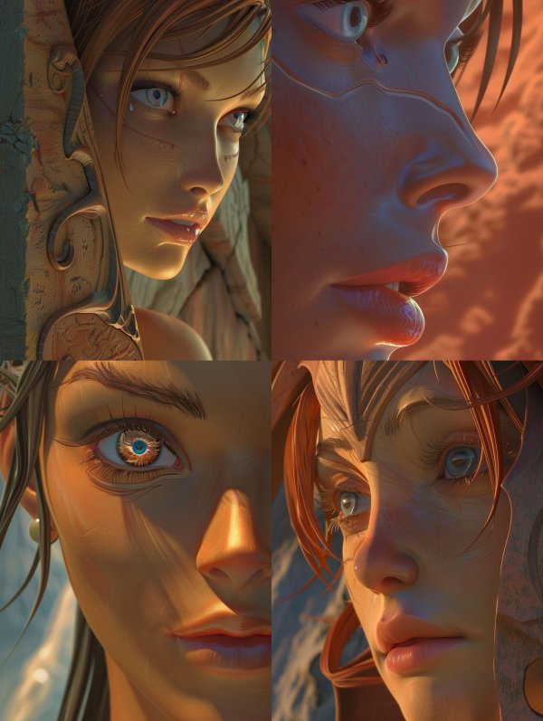 Amber Ethereal Gaze