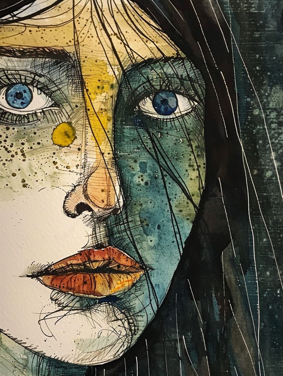 Ethereal Ink Gaze