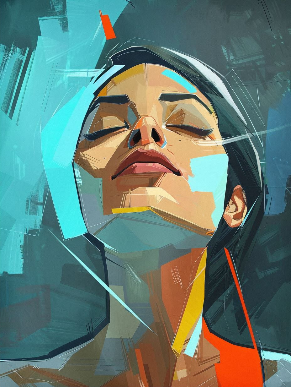 Neon Soul Cybernetic Portrait
