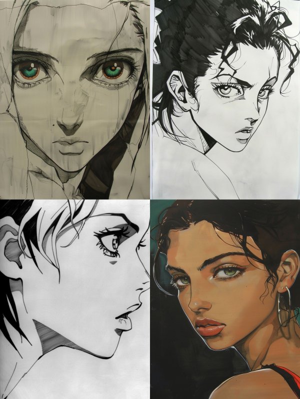 Ethereal Ink and Emerald Gaze
