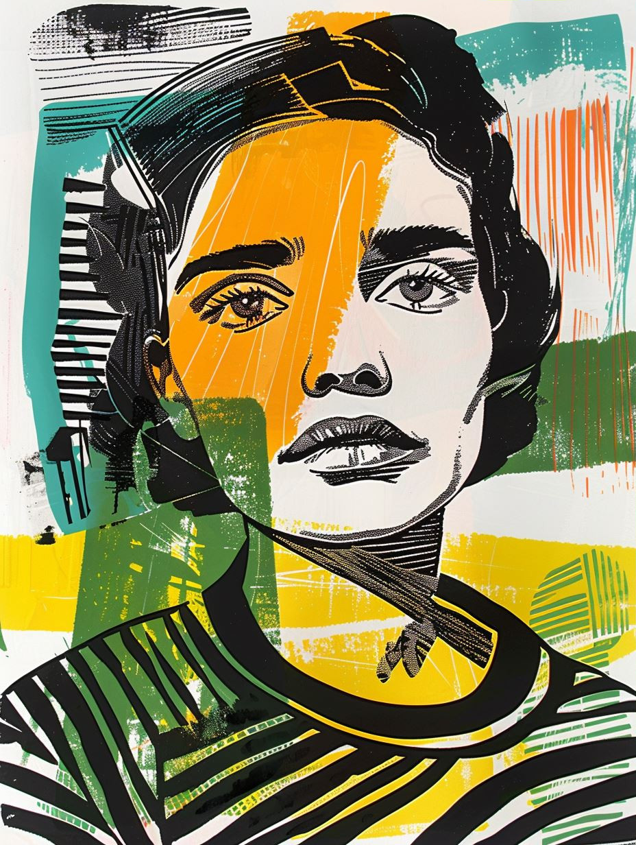 Neon Pop Art Portrait