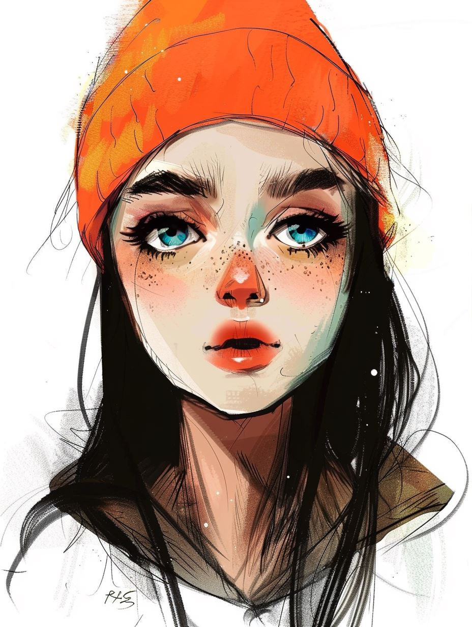 Urban Autumn Digital Portrait