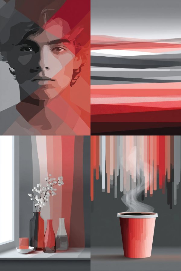 Crimson Geometric Soul