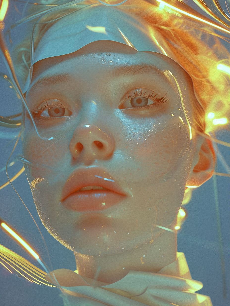 Ethereal Glow Through Plastic