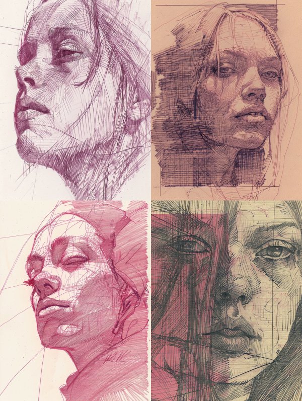 Violet Hatching Portrait