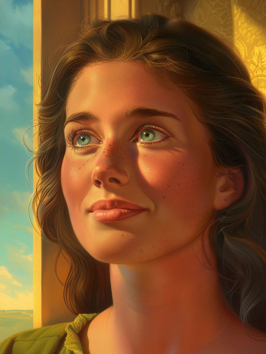 Golden Hour Ethereal Gaze