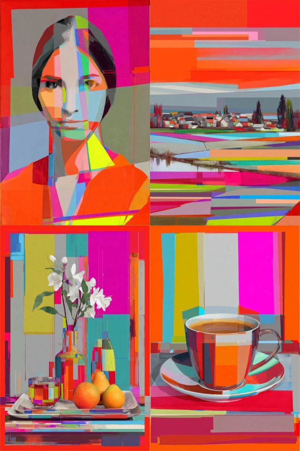 Prismatic Fragment Portrait