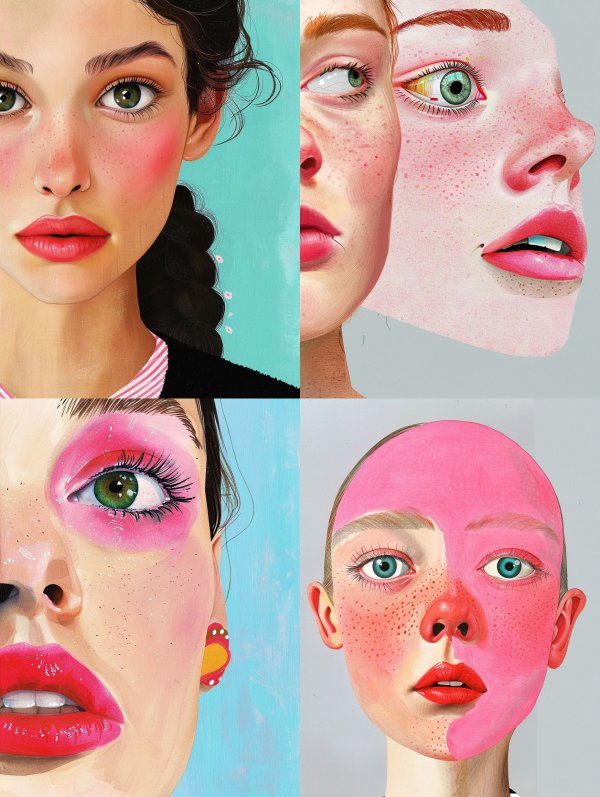 Blushing Pastel Portrait