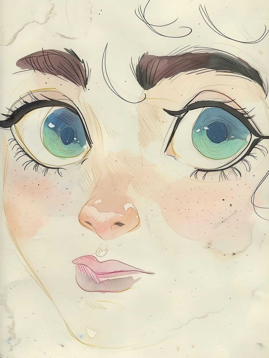 Ethereal Pastel Dream Portrait