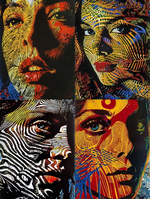 Psychedelic Tribal Portrait