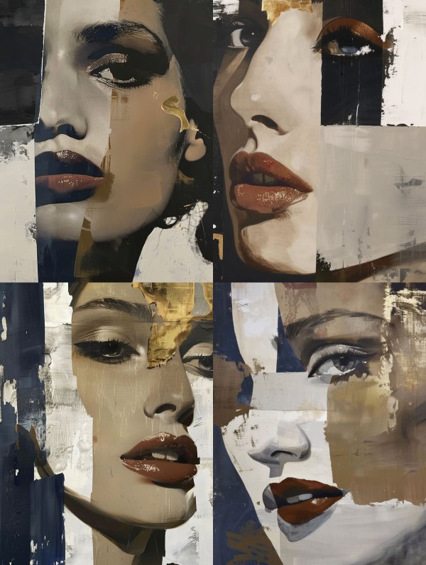 Gilded Fragment Portrait