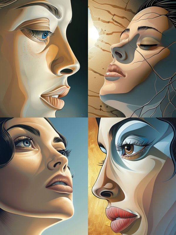 Fluid Surrealist Portrait Study