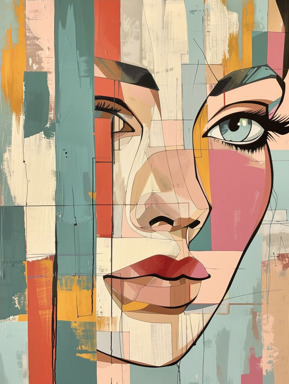 Fragmented Prism Portrait Study
