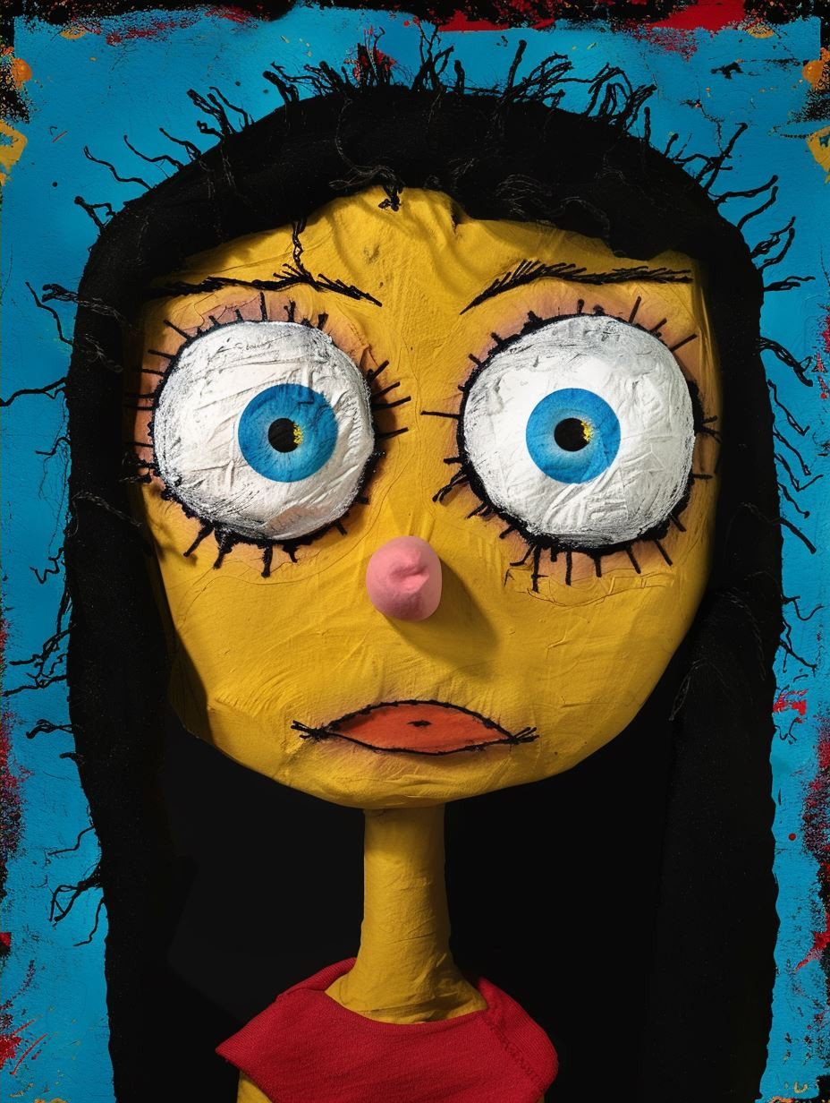 Surrealist Pop Art Collage Portrait