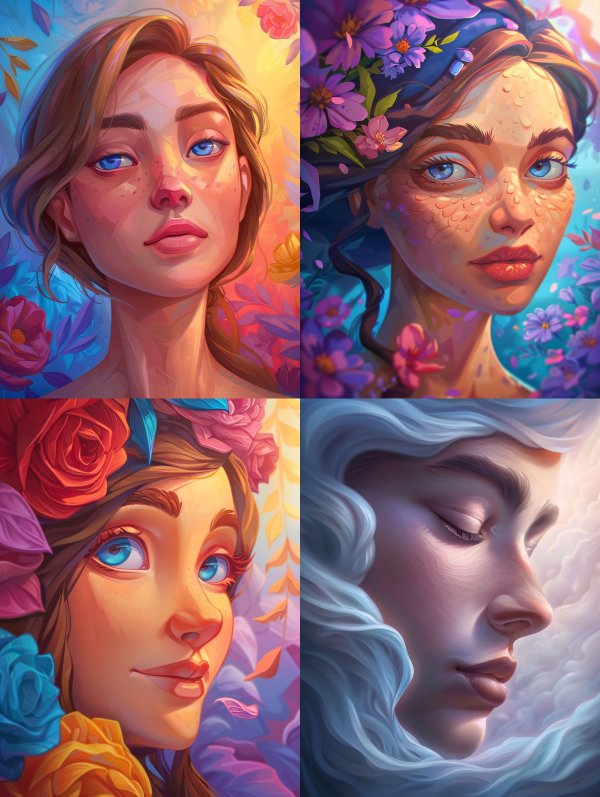 Prismatic Dream Portrait