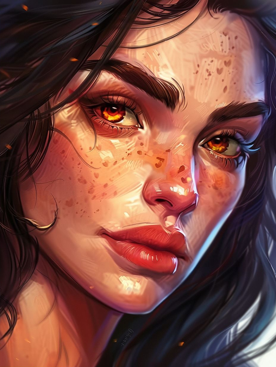 Sun-Drenched Ethereal Portrait