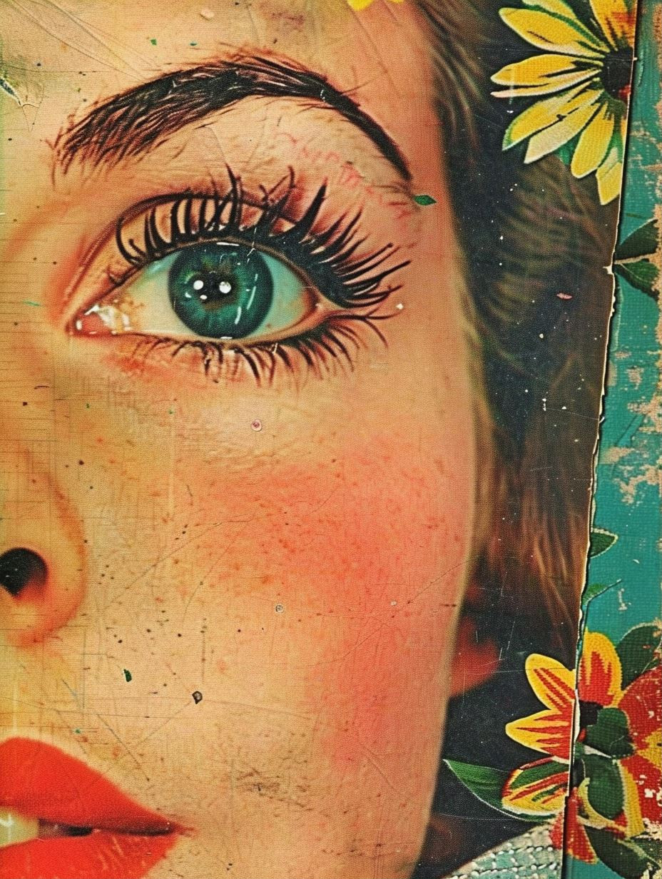 Vintage Floral Gaze