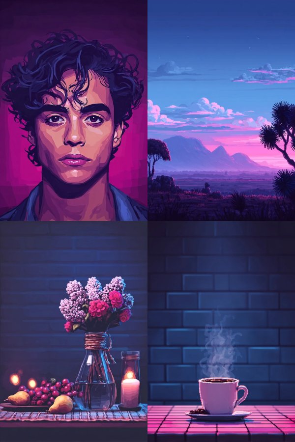 Neon Velvet Portrait