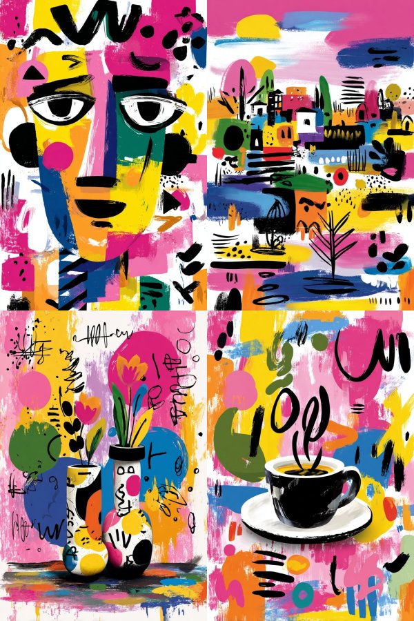 Vibrant Abstract Portrait