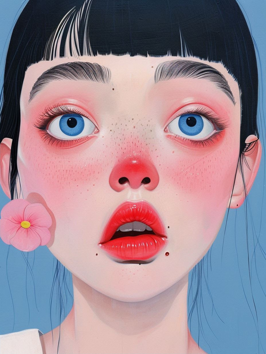 Surreal Pastel Dream Portrait