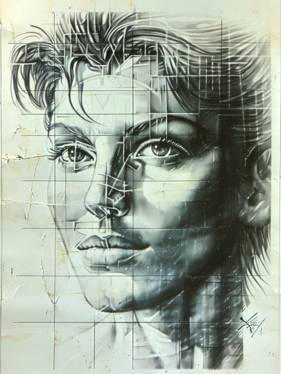 Fragmented Digital Soul Portrait
