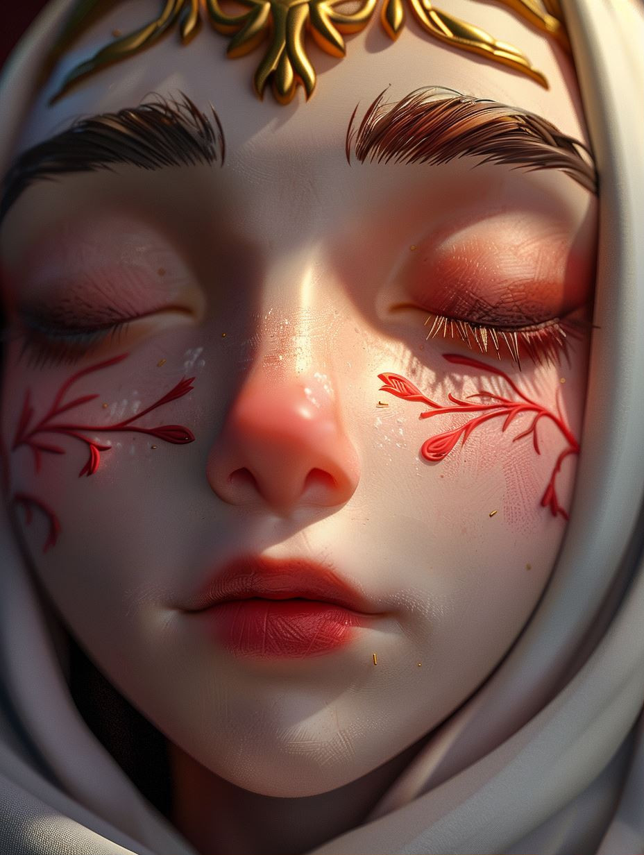 Celestial Ethereal Floral Portrait