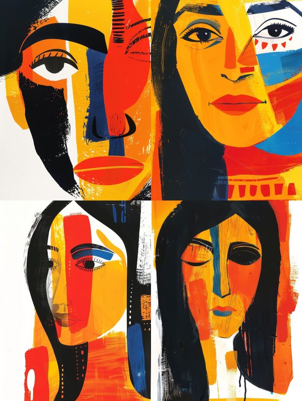 Chromatic Fragment Portrait