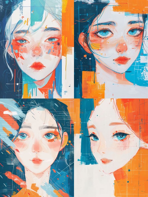 Abstract Azure Muse