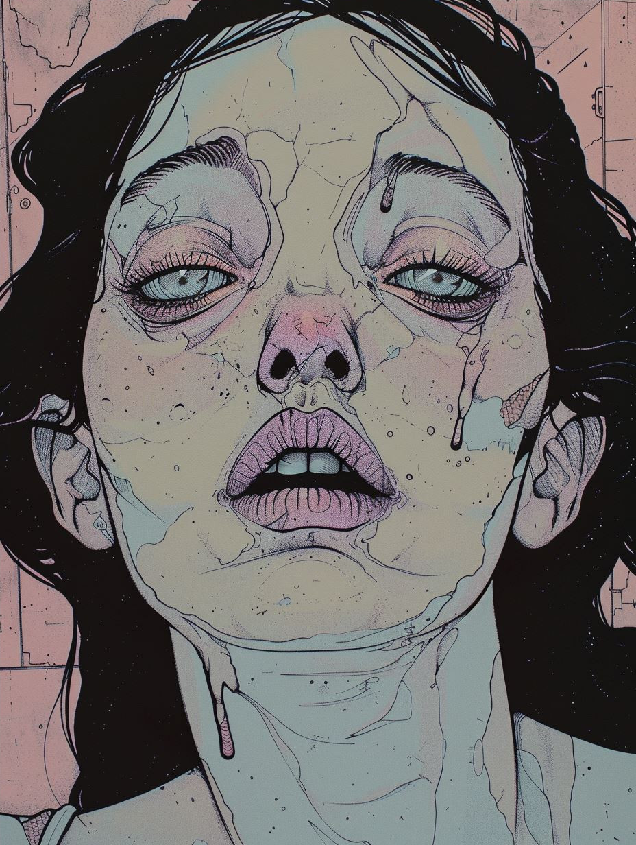 Ethereal Rain Drenched Portrait