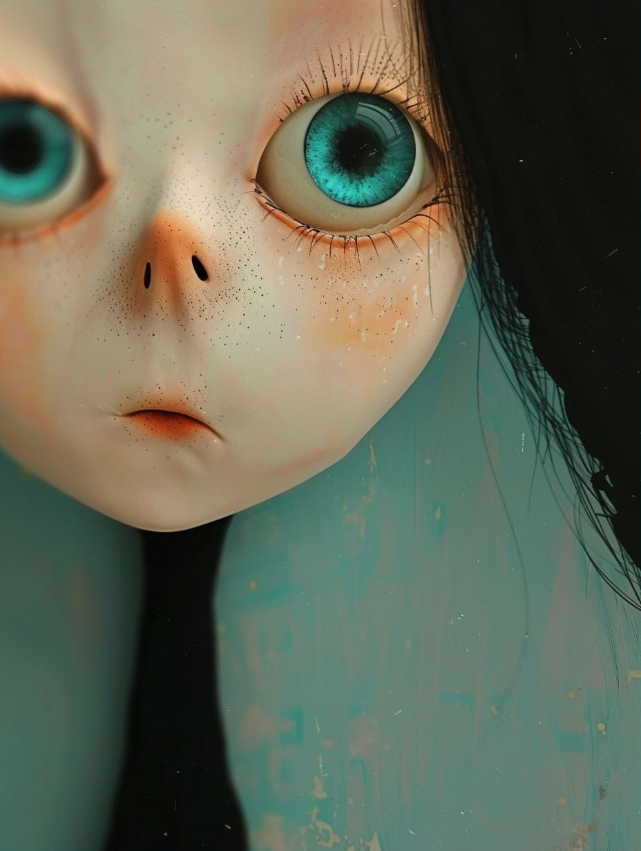 Ethereal Gaze of Surreal Innocence