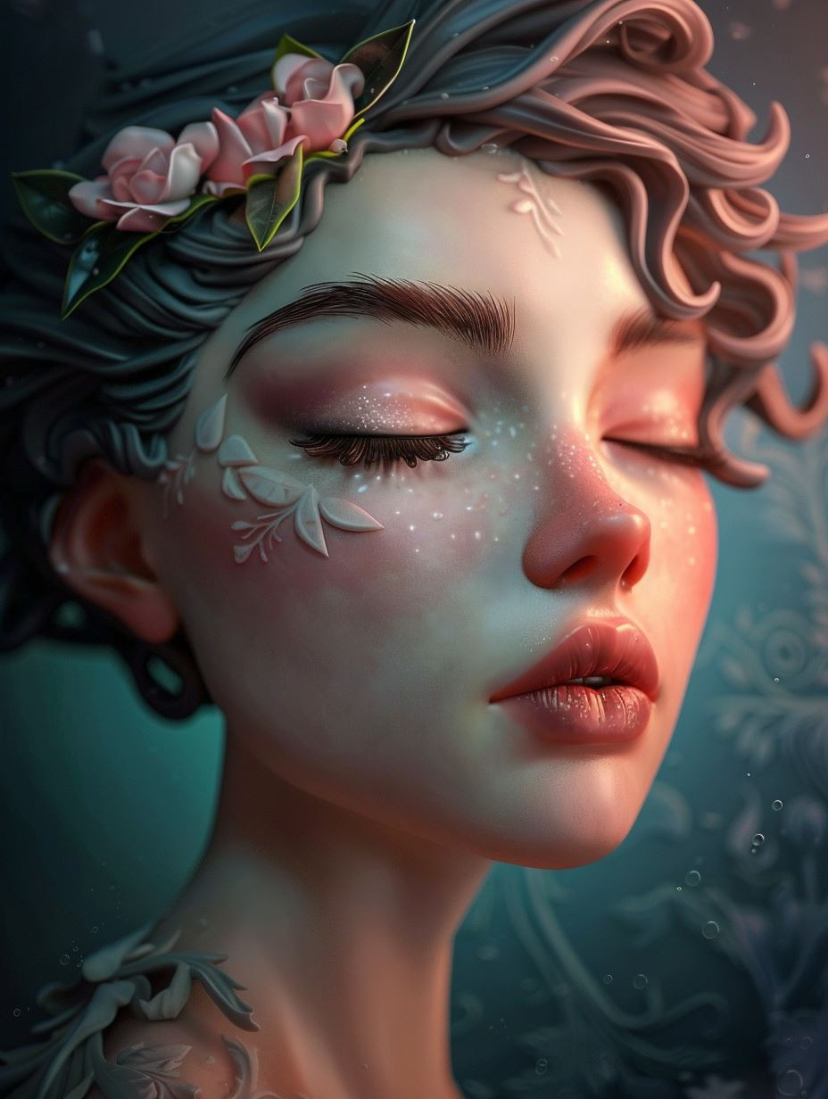 Ethereal Gaze in Soft Light