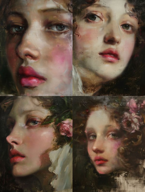 Ethereal Oil Portrait Study