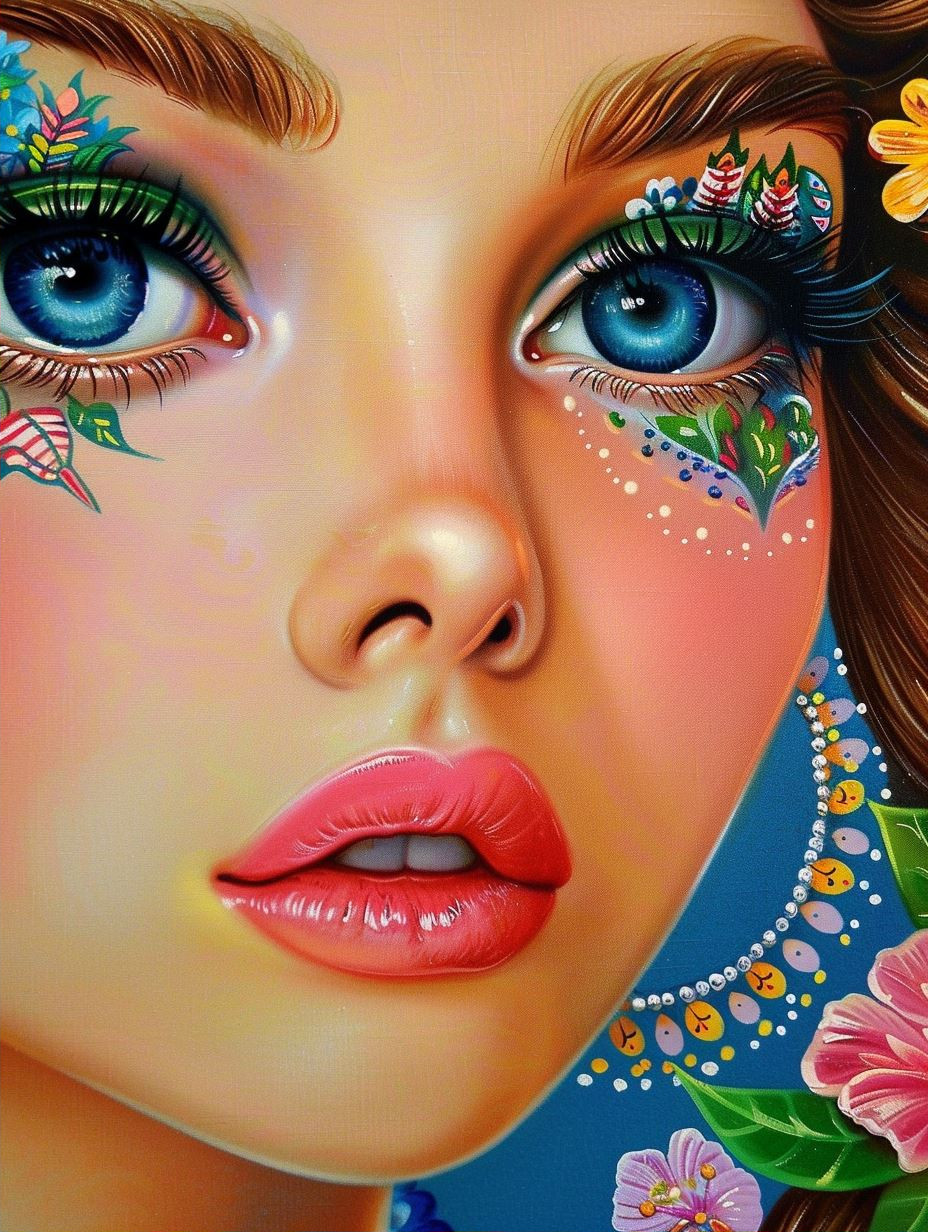 Psychedelic Prism Portrait Art
