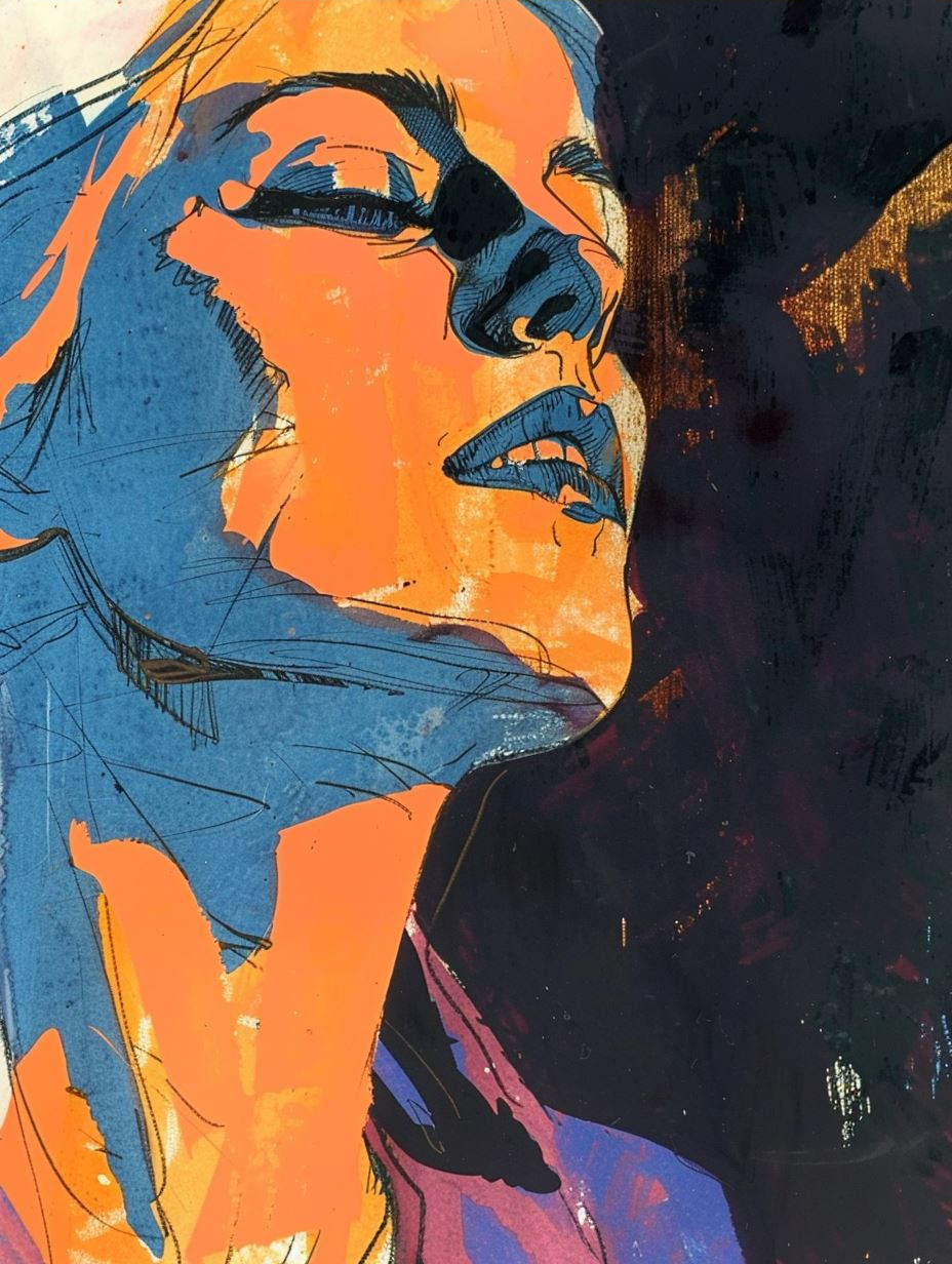 Vibrant Shadow Portrait